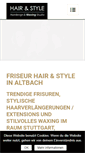 Mobile Screenshot of hairstyle-altbach.de